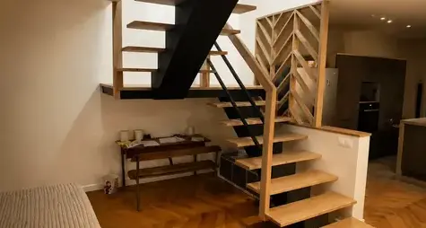 escalier bois sur mesure Ploumagoar-5